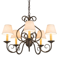 Meyda Black 197364 - 24" Wide Jenna 5 LT Chandelier