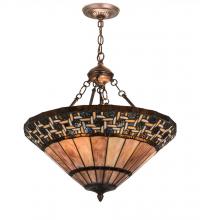 Meyda Black 197687 - 20" Wide Ilona Inverted Pendant