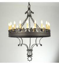 Meyda Black 19847 - 36" Wide Seville 20 Light Chandelier