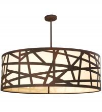 Meyda Black 198819 - 48" Wide Cilindro Rich Pendant