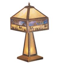 Meyda Black 200204 - 19.5" Wide Camel Mission Accent Lamp