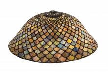 Meyda Black 20028 - 16" Wide Tiffany Fishscale Shade