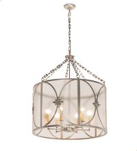 Meyda Black 200430 - 30" Wide Penelope 6 Light Pendant