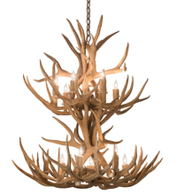 Meyda Black 200460 - 34" Wide Antlers Mule Deer 12 LT Chandelier