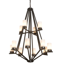 Meyda Black 200633 - 42" Wide Galen 12 LT Two Tier Chandelier