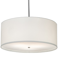 Meyda Black 201762 - 36" Wide Cilindro Textrene Pendant