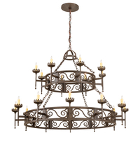 Meyda Black 201849 - 66" Wide Majella 20 Light Two Tier Chandelier