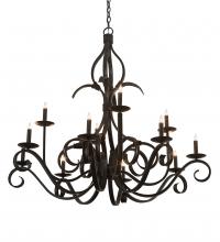 Meyda Black 202247 - 48" Wide Cypress 12 Light Chandelier