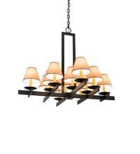 Meyda Black 202912 - 36" Wide Dante 12 Light Chandelier