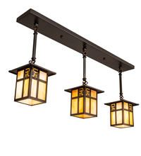 Meyda Black 203103 - 36" Long Seneca Sprig 3 Light Pendant