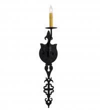 Meyda Black 203928 - 5" Wide Merano Wall Sconce