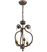 Meyda Black 204679 - 12" Wide Antonia 3 Light Chandelier