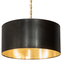 Meyda Black 210476 - 42" Wide Cilindro Campbell Pendant