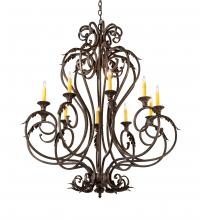 Meyda Black 210727 - 42" Wide Josephine 10 Light Chandelier