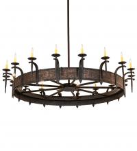 Meyda Black 211291 - 72" Wide Costello 18 Light Chandelier