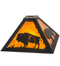 Meyda Black 212120 - 12" Square Buffalo Shade