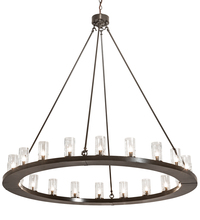 Meyda Black 212201 - 60" Wide Loxley 20 Light Chandelier