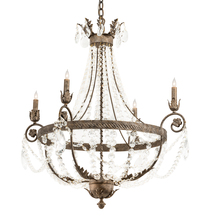 Meyda Black 212391 - 34" Wide Antonia 4 Light Chandelier