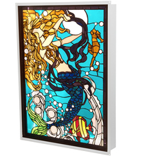 Meyda Black 212842 - 22" Wide X 29" High Mermaid of the Sea LED Backlit Window