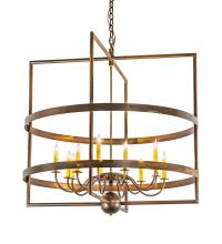 Meyda Black 213168 - 36" Wide Aldari 12 Light Chandelier