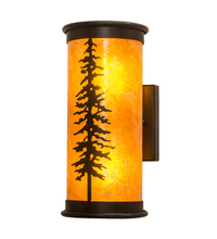 Meyda Black 213430 - 6" Wide Tall Pines Wall Sconce