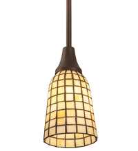 Meyda Black 214132 - 5" Wide Terra Bone Mini Pendant