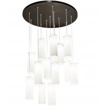 Meyda Black 214836 - 48" Wide Cilindro 12 Light Cascading Pendant