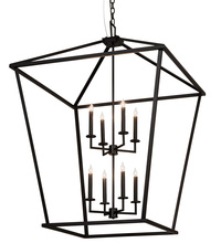 Meyda Black 215229 - 36" Square Kitzi Tapered Pendant