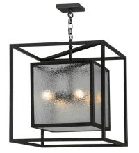 Meyda Black 21559 - 24"Sq Kitzi Box Pendant