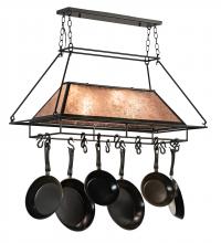 Meyda Black 215593 - 40" Long Mission Prime Pot Rack