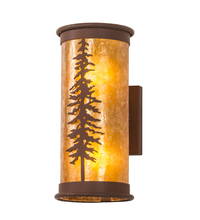 Meyda Black 215764 - 6" Wide Tall Pines Wall Sconce