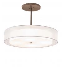 Meyda Black 216022 - 30" Wide Cilindro Textrene Pendant