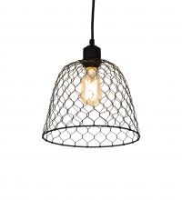 Meyda Black 216779 - 10" Wide Cloche Pendant