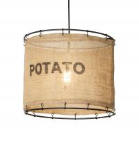 Meyda Black 216780 - 16" Wide Empire Potato Sack Pendant