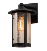 Meyda Black 216871 - 8" Wide Fulton Prime Solid Mount Wall Sconce