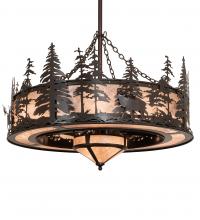 Meyda Black 217006 - 46" Wide Elk at Dusk Chandel-Air