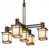 Meyda Black 217475 - 36" Wide Roylance 5 Light Chandelier