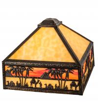 Meyda Black 217638 - 13" Square Camel Mission Shade