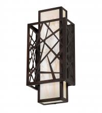 Meyda Black 217647 - 8" Wide Quadrato Rich Umador Wall Sconce