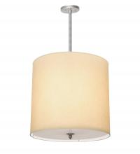 Meyda Black 218329 - 18" Wide Cilindro Beige Textrene Pendant