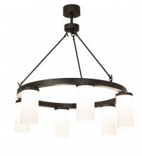 Meyda Black 218501 - 46" Wide Loxley Needham 6 Light Chandelier