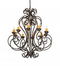 Meyda Black 218590 - 42" Wide Fernando 10 Light Chandelier