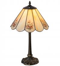 Meyda Black 218834 - 21" High Pansies Table Lamp