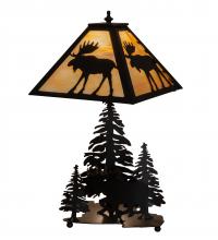 Meyda Black 219733 - 21" High Moose on the Loose Table Lamp