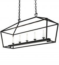 Meyda Black 219935 - 41" Long Kitzi Tapered Oblong Pendant