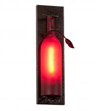 Meyda Black 220029 - 5" Wide Tuscan Vineyard Wine Bottle Wall Sconce