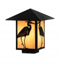 Meyda Black 221655 - 10" Square Seneca Heron Deck Light