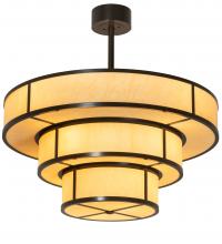 Meyda Black 222211 - 36" Wide Jayne 3 Tier Pendant