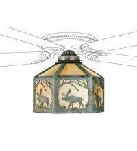 Meyda Black 22243 - 13"W Lone Moose Fan Light Shade