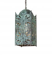 Meyda Black 222871 - 8" Square Moroccan Pendant